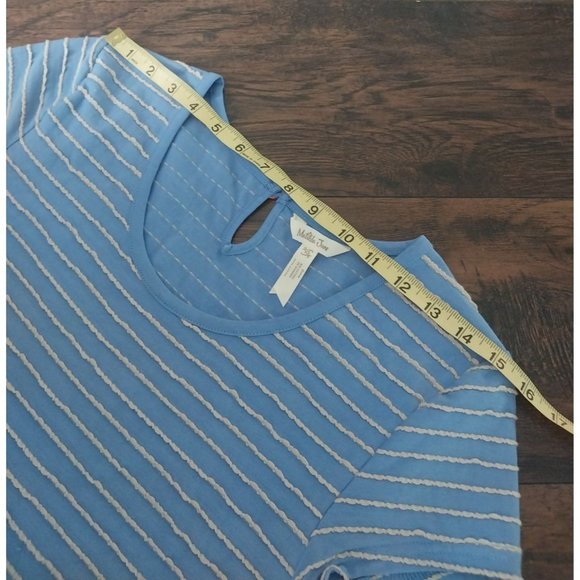 Matilda Jane Blue Exploration Striped Knit Dress Short Sleeve Womens Sz XS - Picture 9 of 10